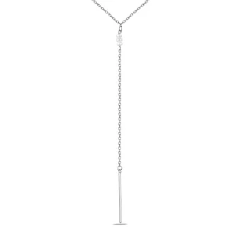 Кольє-краватка зі срібла з перлами (арт. 7507/1764жб)