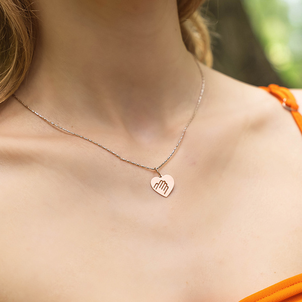 Золотой подвес без камней (арт. 440793) – изображение 2