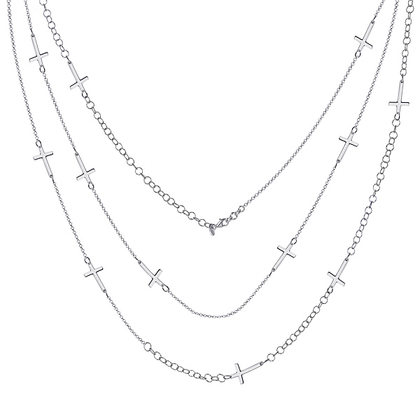 Серебряное колье без камней (арт. 7507/891) – изображение 1