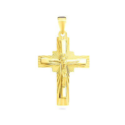 Хрестик з жовтого золота (арт. 503862ж)