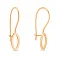 Золоті дитячі сережки в червоному кольорі металу  (арт. 105399) – зображення 1
