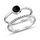 Серебряное кольцо с ониксом и фианитами (арт. 7501/675окп) – изображение 1