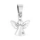 Кулон из белого золота «Ангел» с бриллиантом (арт. П011075б) – изображение 1