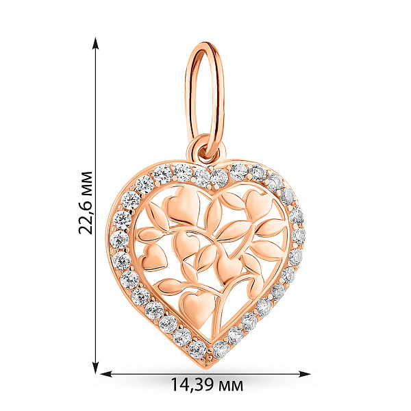 Подвес золотой Дерево жизни (арт. 424812) – изображение 2