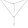 Серебряное колье с жемчугом (арт. 7507/1682жб) – изображение 2