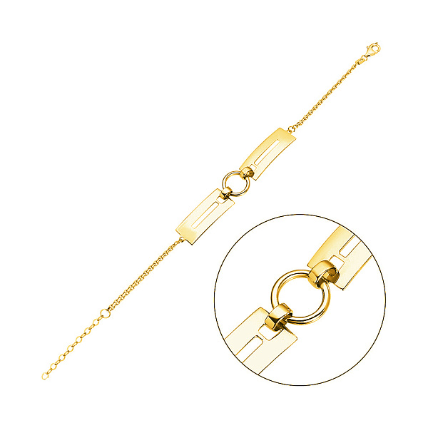 Золотий браслет в жовтому кольорі металу (арт. 324751ж) – зображення 1