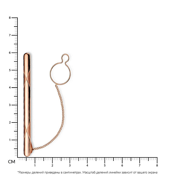 Золотой зажим для галстука (арт. 200018) – изображение 2