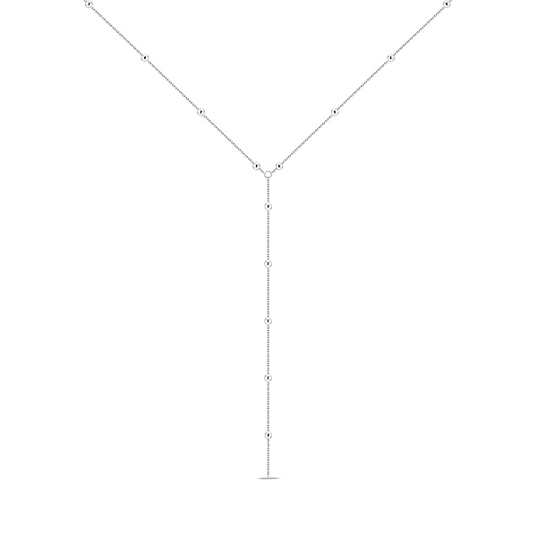 Серебряное колье-галстук без камней (арт. 7507/2575) – изображение 1