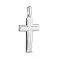 Крестик без распятия из белого золота (арт. 440410бм) – изображение 1