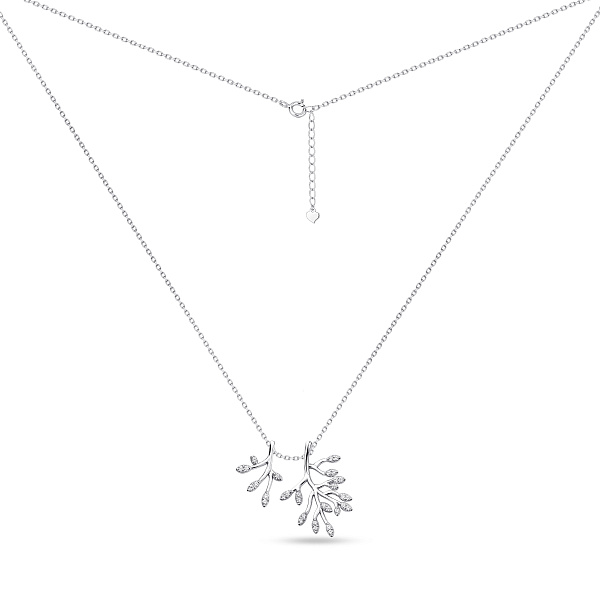 Серебряное колье с подвесками с фианитами (арт. 7507/2532) – изображение 2