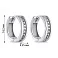 Серьги-кольца из серебра с фианитами (арт. 7502/9334/15) – изображение 2