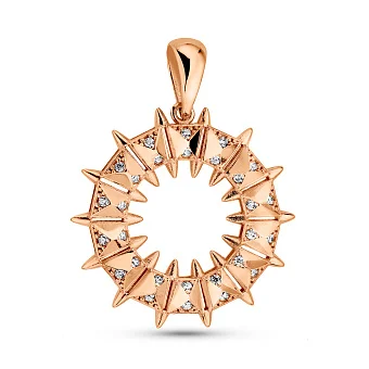 Золота підвіска з фіанітами (арт. 424955)