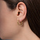 Серьги-кольца из желтого золота (арт. 1091351/15ж) – изображение 2