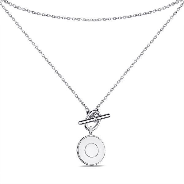 Серебряное колье без камней (арт. 7507/1626) – изображение 2