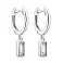 Срібні сережки-підвіски з фіанітами (арт. 7502/9650/10) – зображення 1
