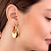 Сережки золотые Francelli в желтом цвете металла (арт. е105582/40ж) – изображение 2