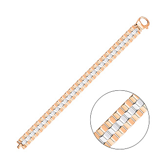 Фото Браслет из красного и белого золота (арт. 3261218кб)