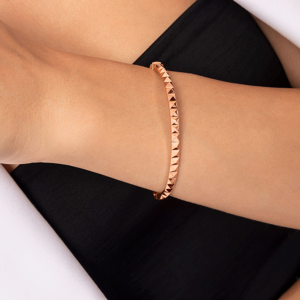 Жесткий браслет из красного золота (арт. 3261005) – изображение 2