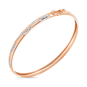 Золотой браслет с алмазной гранью (арт. 337024/3р)