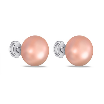 Фото Серьги из серебра с жемчугом (арт. 7518/624жрсп)