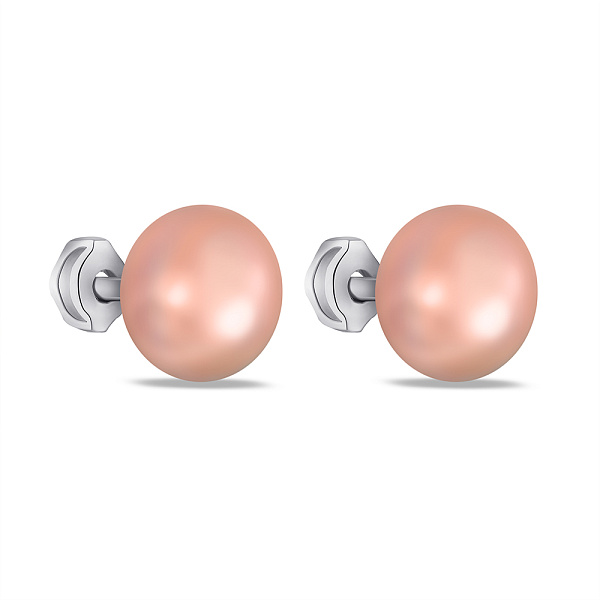Серьги из серебра с жемчугом (арт. 7518/624жрсп) – изображение 1