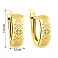Золоті сережки з орнаментом (арт. 120625ж) – зображення 3