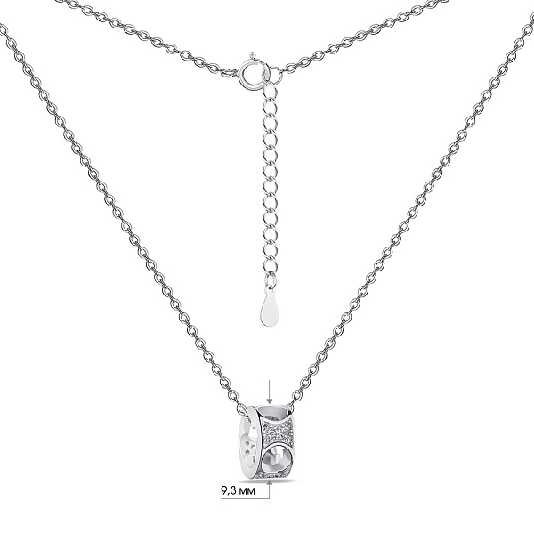 Серебряное колье с фианитами (арт. 7507/1875) – изображение 3