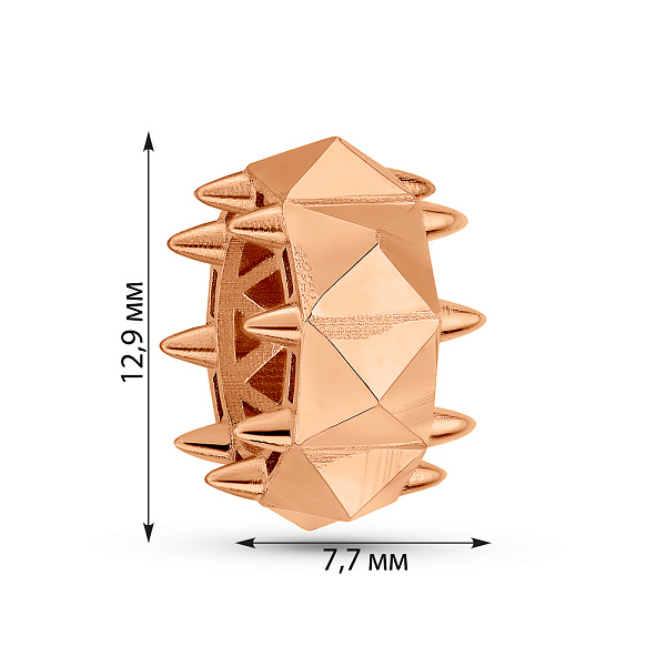 Підвіска з червоного золота (арт. 424956) – зображення 5