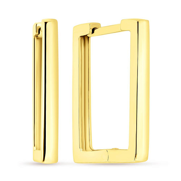 Сережки  из желтого золота (арт. 108373/15ж) – изображение 1