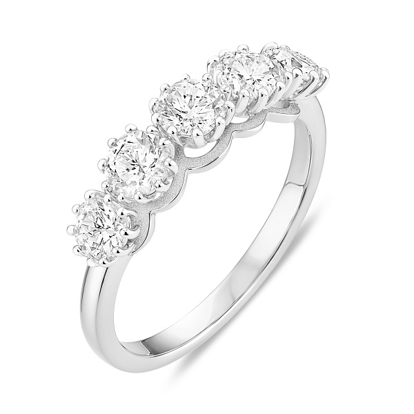 Серебряное кольцо для помолвки с фианитами (арт. 7501/8373) – изображение 1