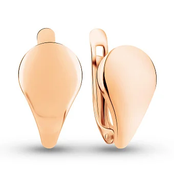 Золоті сережки без каменів (арт. 1091279)