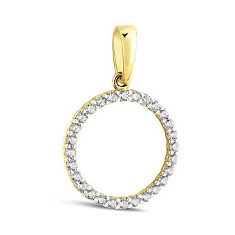 Золотая подвеска с фианитами (арт. 440504ж)