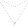 Срібне кольє з підвісом сердечко (арт. 7507/2516) – зображення 3
