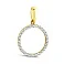 Золотая подвеска с фианитами (арт. 440504ж) – изображение 1