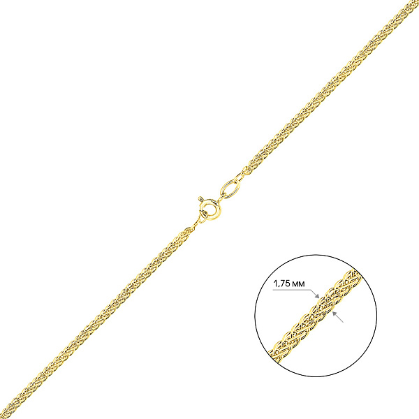 Золотий ланцюжок плетіння Колосок (арт. 303502ж) – зображення 2
