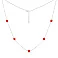 Серебряное колье с кораллами (арт. 7507/2145615Крк) – изображение 2