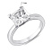 Кольцо из серебра с фианитом (арт. 7501/8038) – изображение 2
