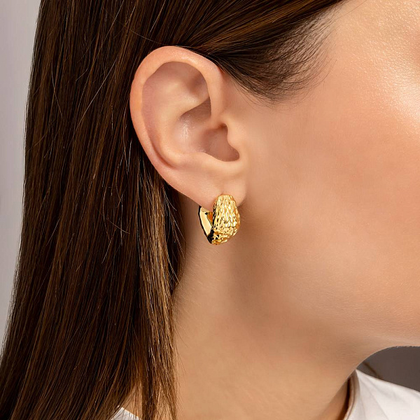 Золотые серьги Francelli (арт. 1091877ж) – изображение 3