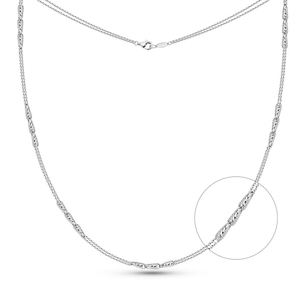 Золотое колье Francelli без камней (арт. 352689б) – изображение 1