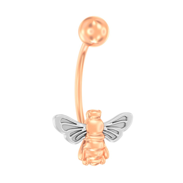 Золотая серьга-пирсинг  (арт. 360092) – изображение 1