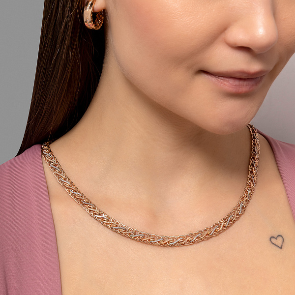 Широке золоте кольє (арт. 351445кб) – зображення 3