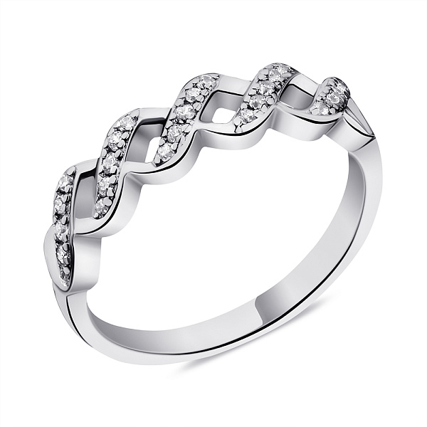 Серебряное кольцо с фианитами (арт. 7501/6480) – изображение 1