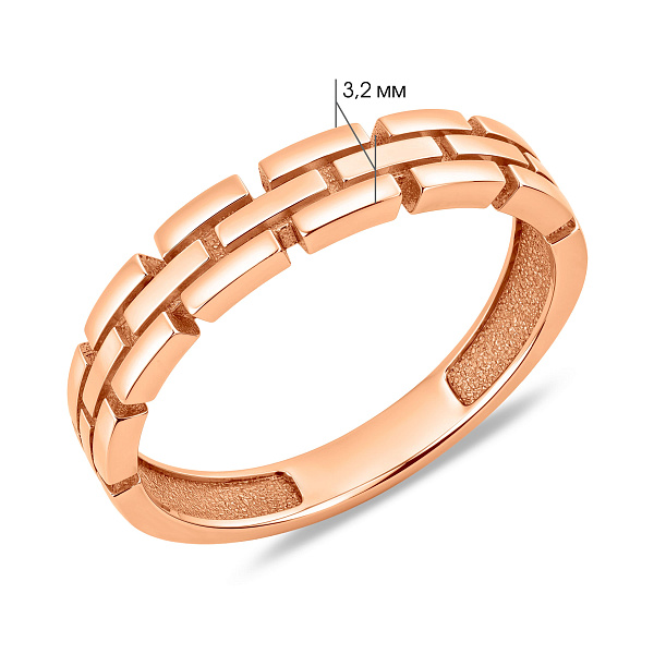 Тонкое золотое кольцо без камней (арт. 154956) – изображение 2