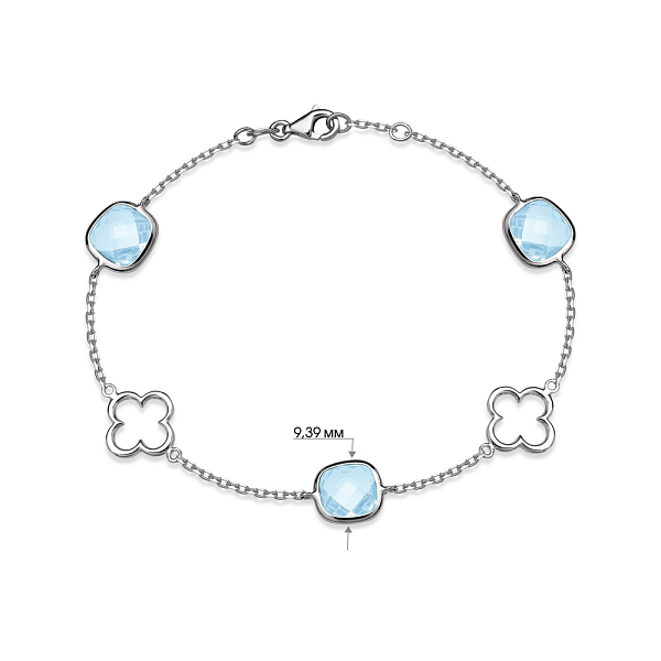 Золотой женский браслет с кварцем (арт. 323583бПкг) – изображение 3