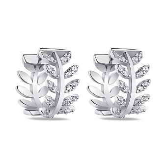 Фото Сережки-кільця зі срібла з фіанітами (арт. 7502/9141/15)