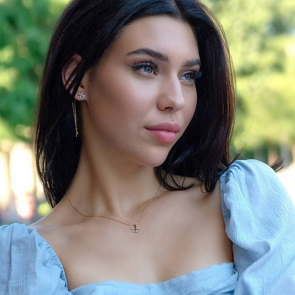 Золотое колье "Мрія" с фианитами (арт. 361197) – изображение 5