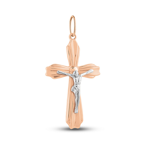 Золотой крестик с распятием (арт. 500281) – изображение 1
