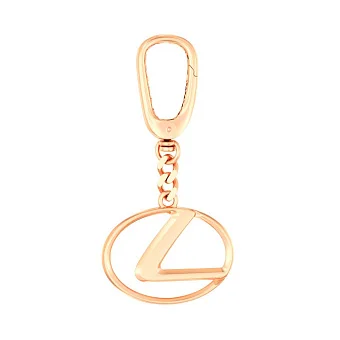 Автомобильный золотой брелок Lexus (арт. 360120)