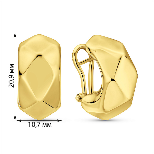 Золоті сережки Francelli (арт. 106826ж) – зображення 5
