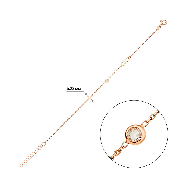 Браслет з червоного золота (арт. 326919) – зображення 4